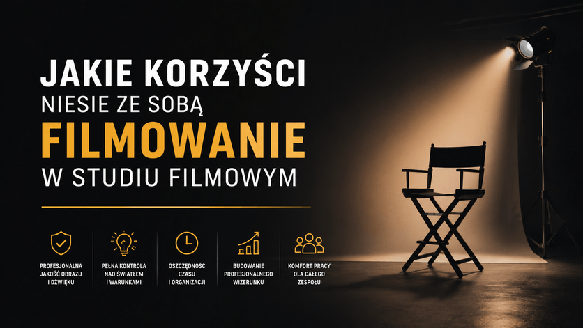 filmowanie w profesjonalnym studiu filmowym