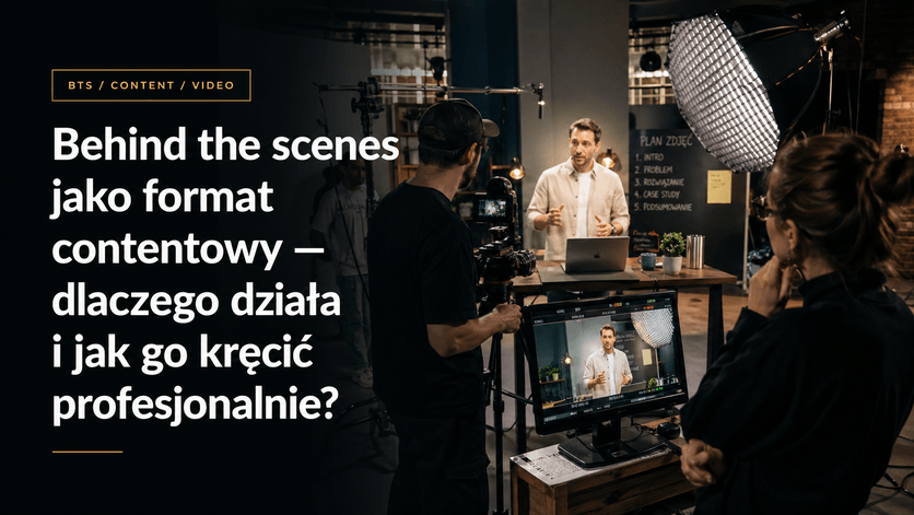 operator kamery nagrywający kulisy planu zdjęciowego, format behind the scenes