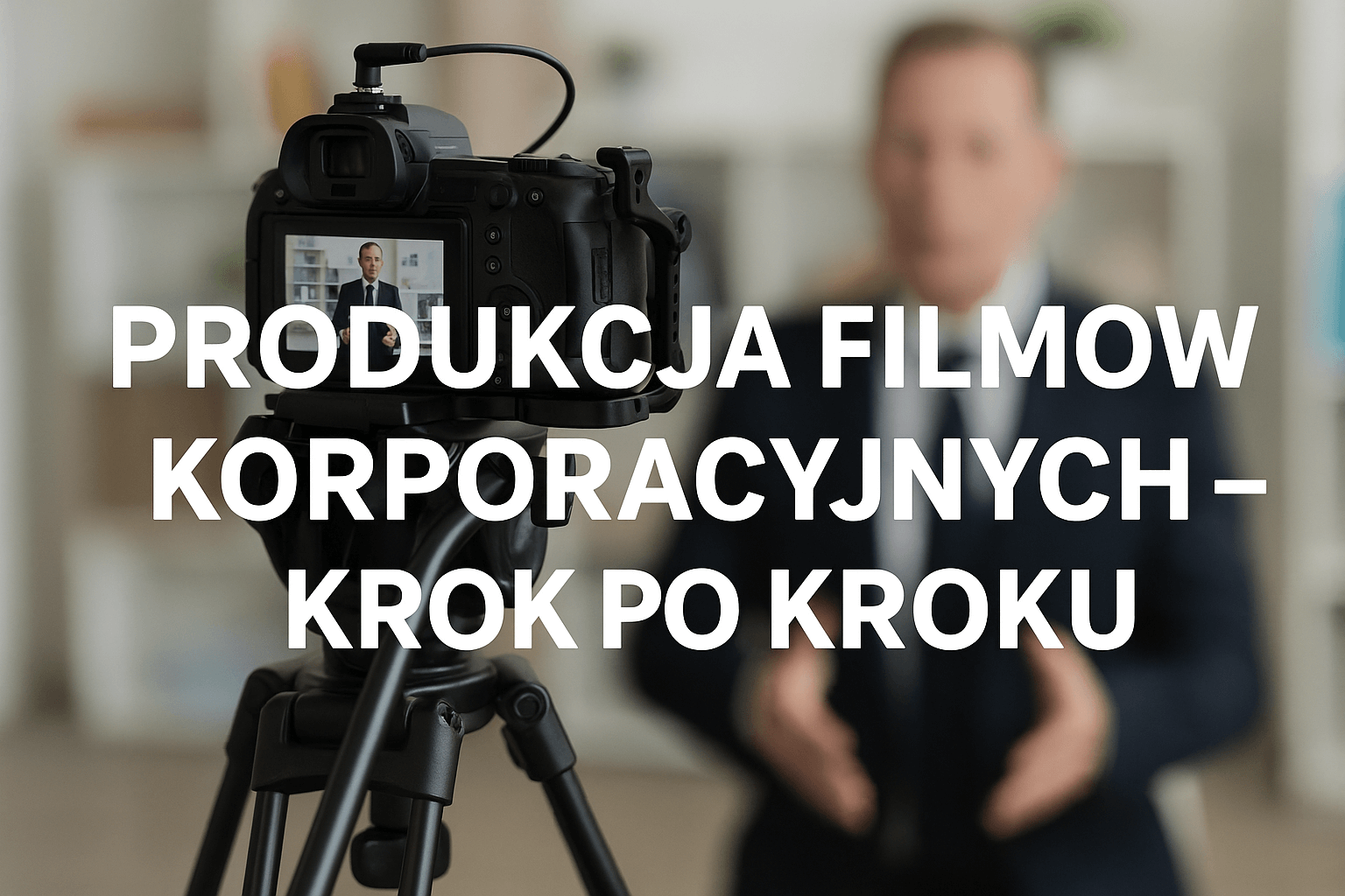 plan filmowy podczas produkcji filmu korporacyjnego