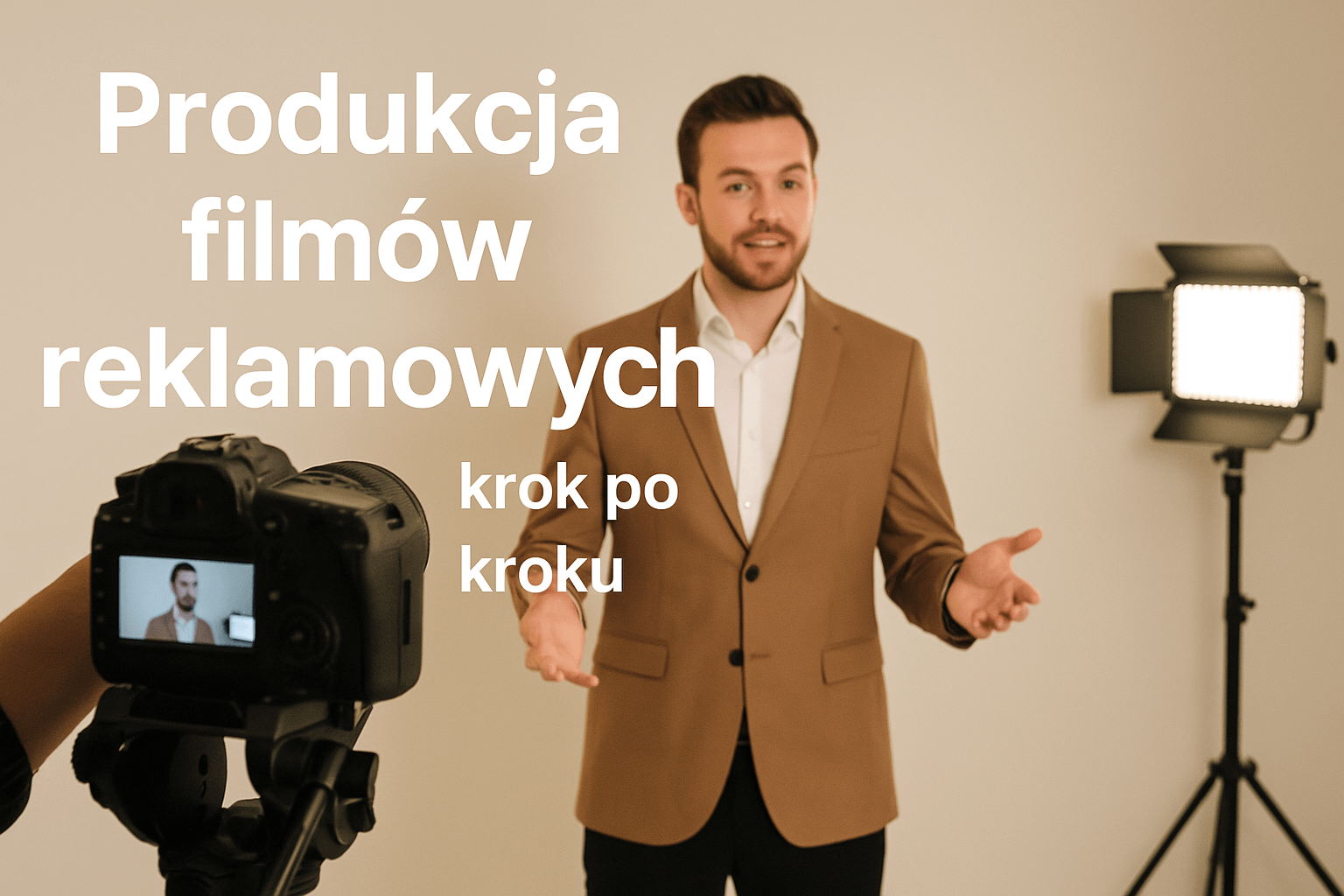 plakat z produkcji filmu reklamowego
