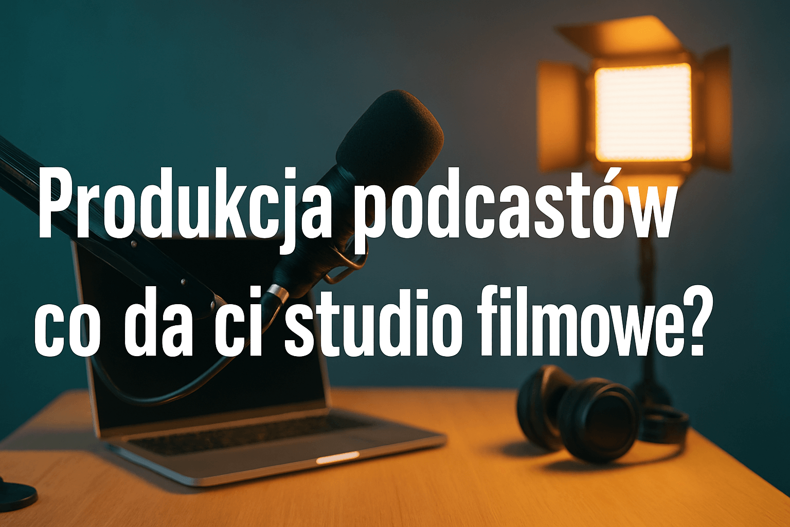 dwie osoby nagrywające podcast w profesjonalnym studiu