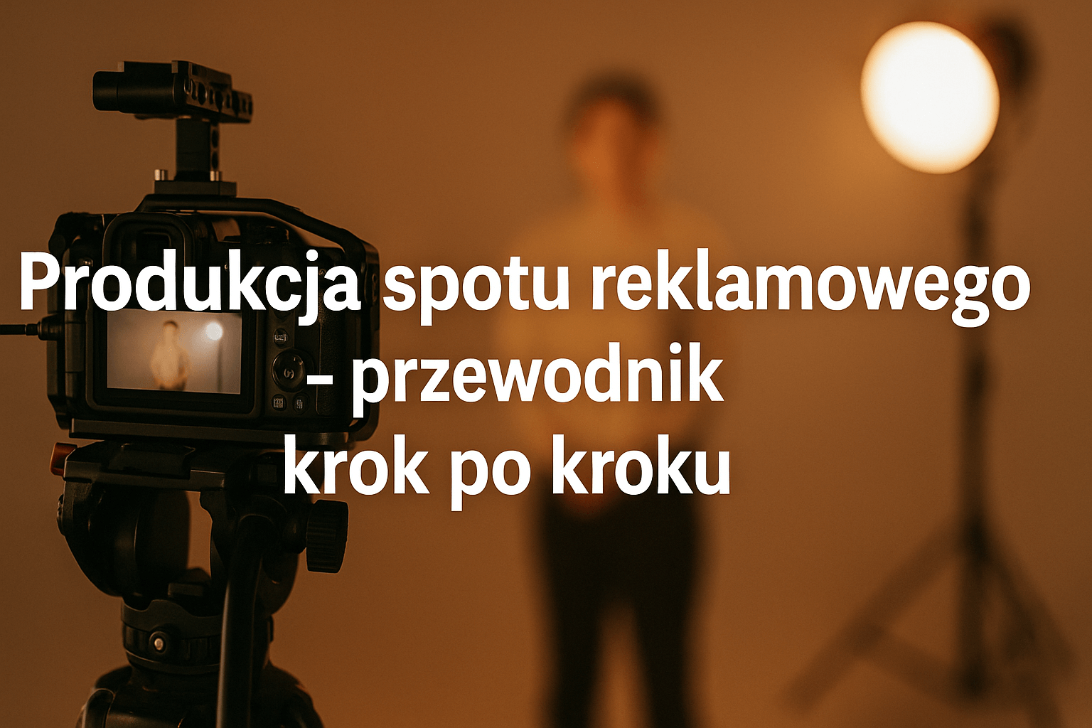 profesjonalny plan filmowy podczas produkcji spotu reklamowego