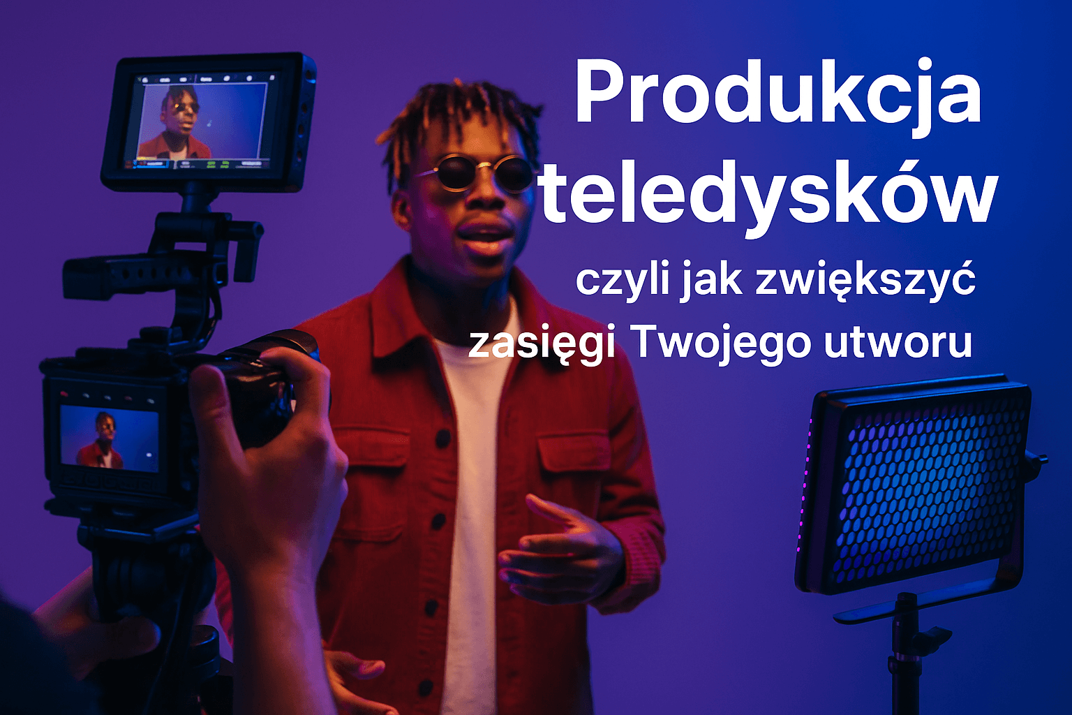 produkcja teledysku w studiu filmowym