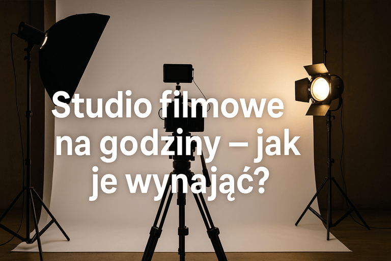 studio filmowe dostępne na wynajem na godziny z kamerami i oświetleniem